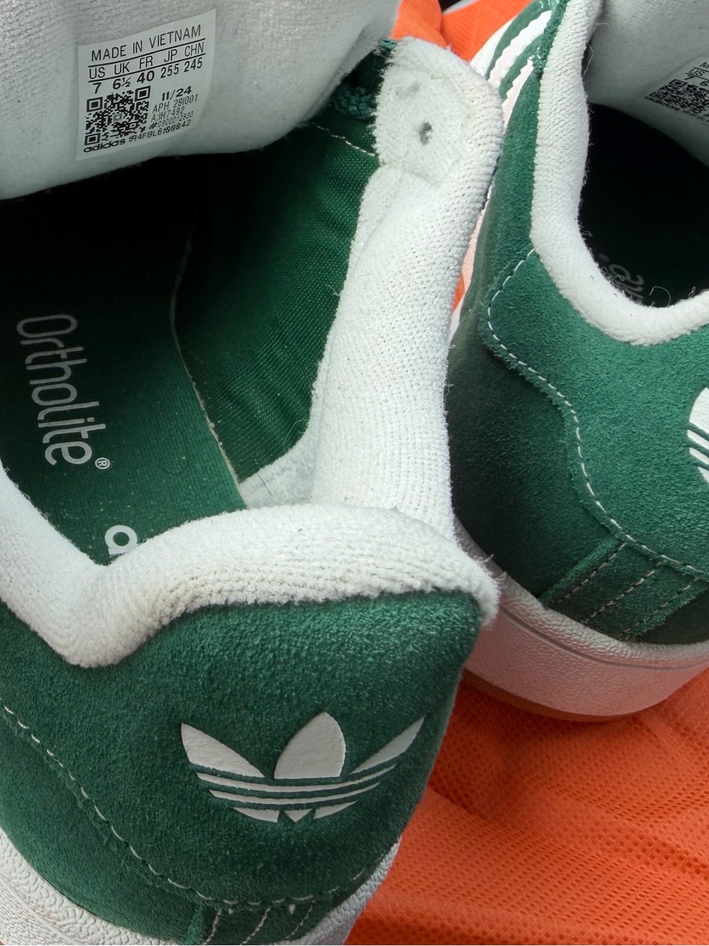 Adidas Campus 00s sneakers in a dark green & white stripe - Picture 5 of 9